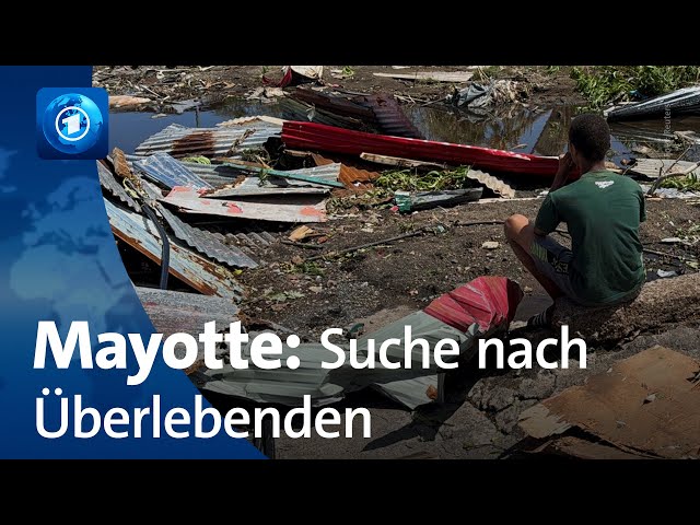 ⁣Zyklon „Chido“ auf Mayotte: Einsatzkräfte suchen nach Überlebenden