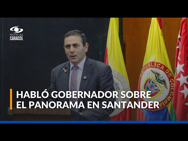 ⁣En Noticias Caracol, gobernador de Santander, Juvenal Díaz, habla de su primer año de gestión