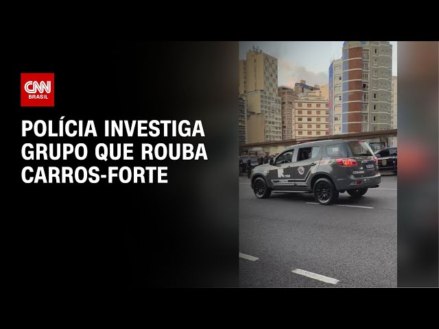 ⁣Polícia investiga grupo que rouba carros-forte | LIVE CNN