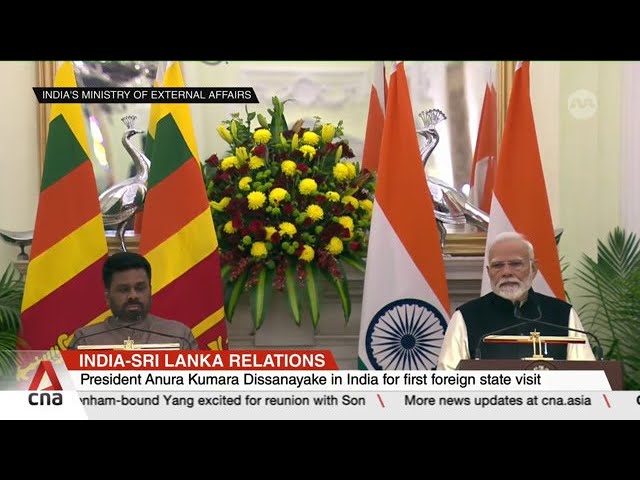 ⁣Sri Lankan President Anura Kumara Dissanayake in India for first foreign state visit