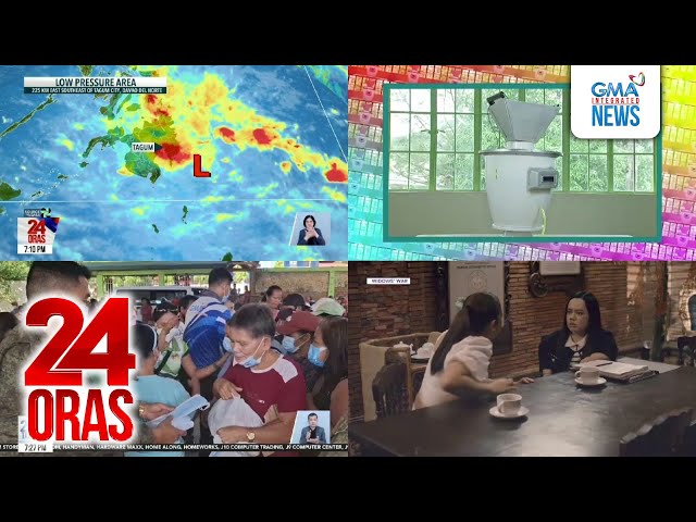 ⁣24 Oras: (Part 2) Bagong LPA na posibleng maging bagyo at 3 pang weather system na..., atbp.