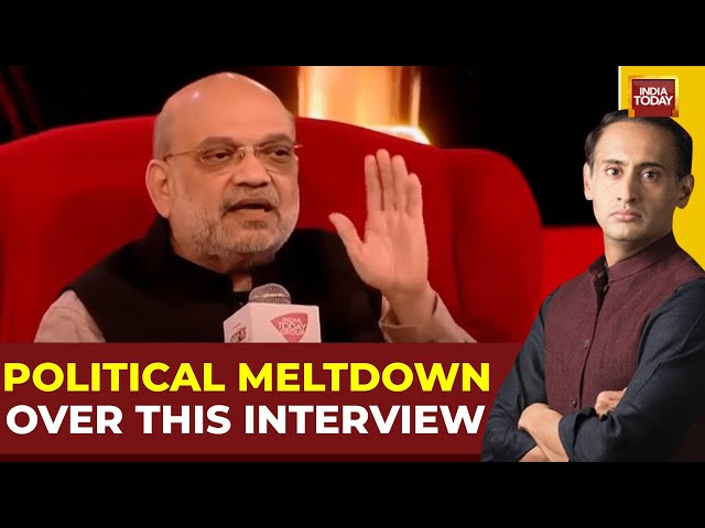 ⁣Amit Shah Interview | Political Meltdown Over Viral Interview | NewsTrack With Rahul Kanwal LIVE