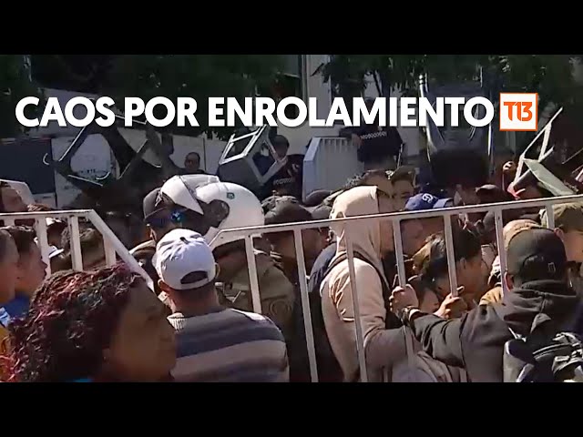 ⁣Caos en Barrio Meiggs por enrolamiento de migrantes