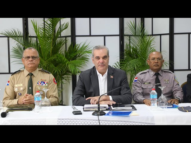 ⁣#SegundaEmisión| Presidente Abinader encabeza reunión de seguimiento al Plan de Seguridad Ciudadana