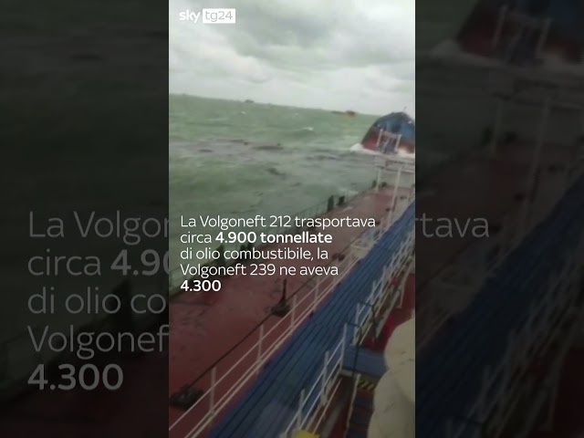 ⁣Russia, petroliere riversano olio nello stretto di Kerch