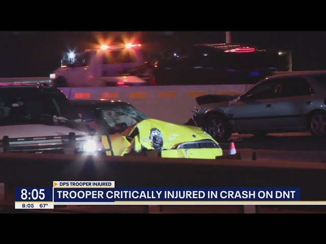 ⁣State trooper critically injured: Struck on Dallas HWY