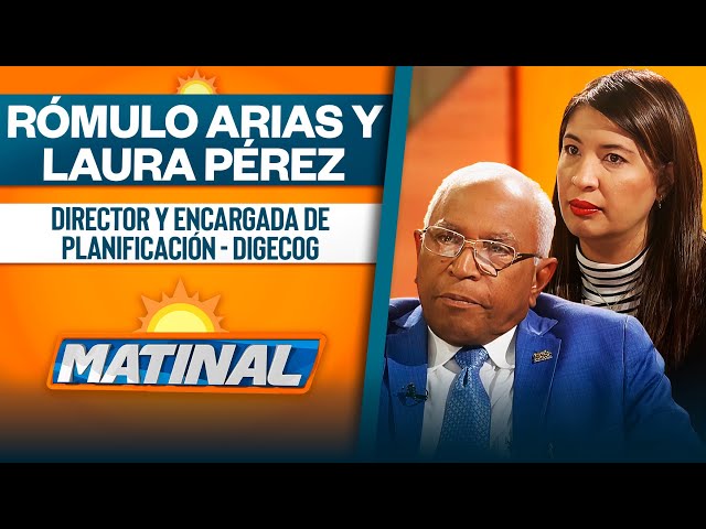 ⁣Rómulo Arias y Laura Pérez, Director y encargada de planificación - DIGECOG | Matinal