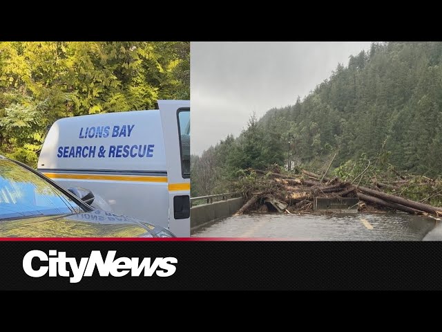 ⁣Residents ‘unaccounted for’ after HWY 99 mudslide, Mounties say Sunday