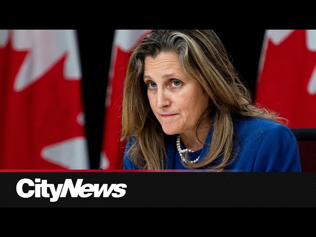 ⁣Chrystia Freeland resigns from Justin Trudeau's cabinet in shocking announcement