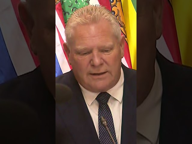 ⁣Doug Ford comments on Chrystia Freeland quiting cabinet