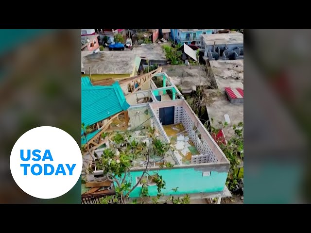 ⁣Aerials show widespread damage after Cyclone Chido struck Mayotte | USA TODAY