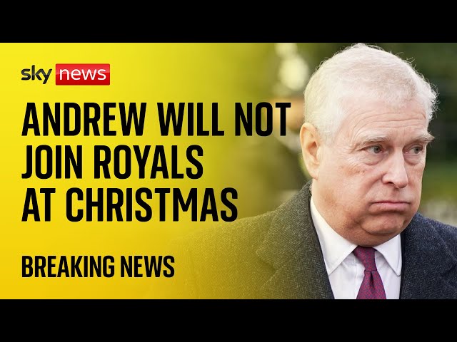 ⁣Prince Andrew will not join rest of Royal Family for Christmas at Sandringham