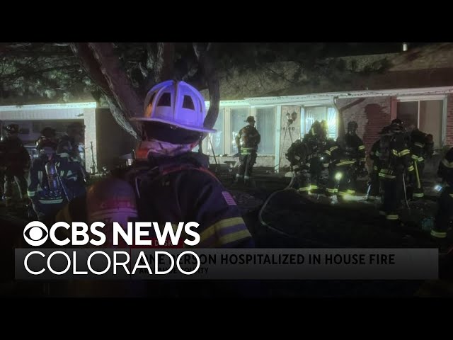 ⁣1 hospitalized in house fire in Arapahoe County