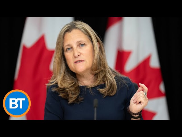 ⁣BREAKING: Chrystia Freeland resigns as Minister of Finance