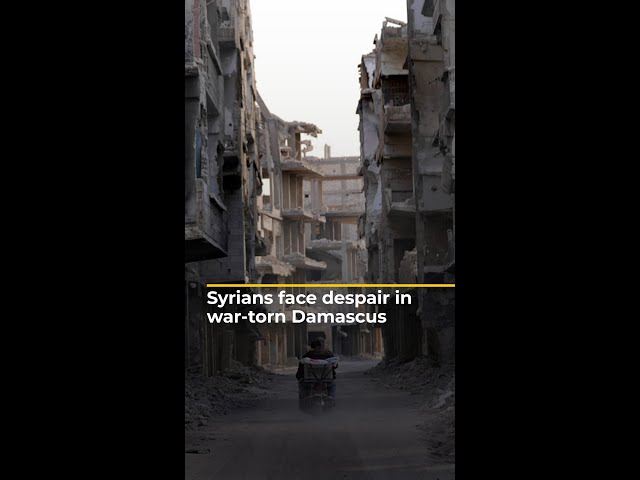 ⁣Who will rebuild? Syrians in Damascus suburb ask tough questions | AJ #shorts