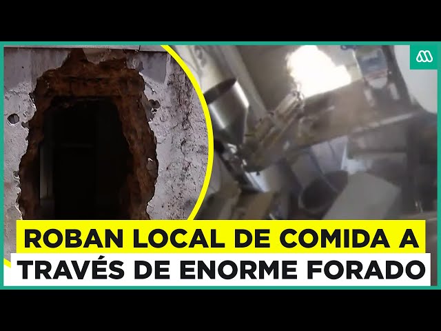 ⁣Video muestra a delincuentes robando $80 millones a través de un forado