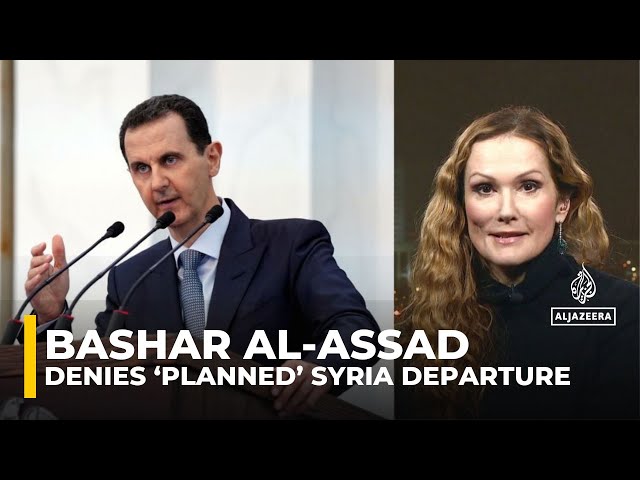 ⁣Bashar al-Assad denies ‘planned’ Syria departure, says he wanted to fight