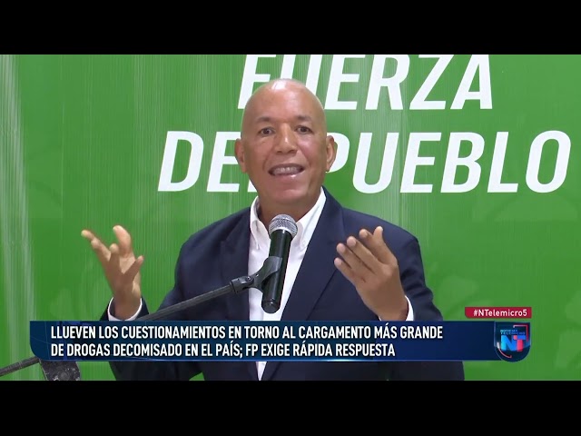 ⁣Exigen respuestas sobre cargamento más grande de drogas decomisado en RD