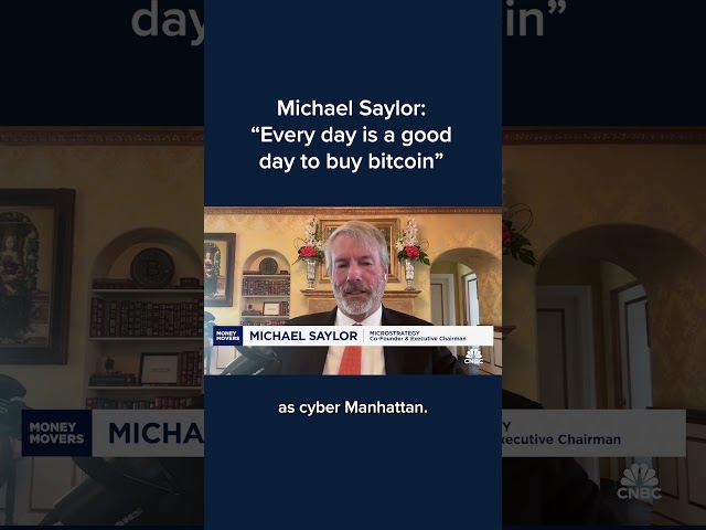 ⁣Michael Saylor: 'Every day is a good day to buy bitcoin'