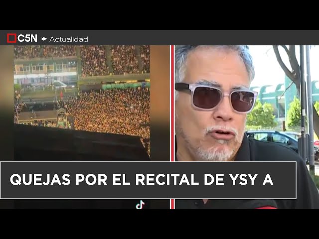 ⁣QUEJAS de los VECINOS por TEMBLORES por el RECITAL de YSY A