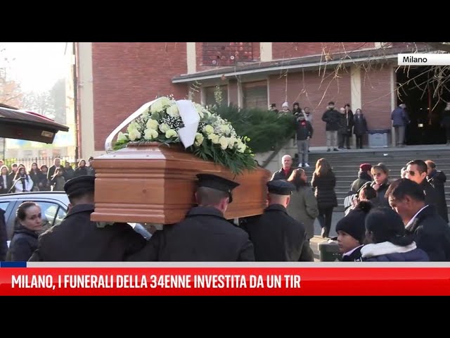 ⁣Mamma investita da tir a Milano, oggi il funerale