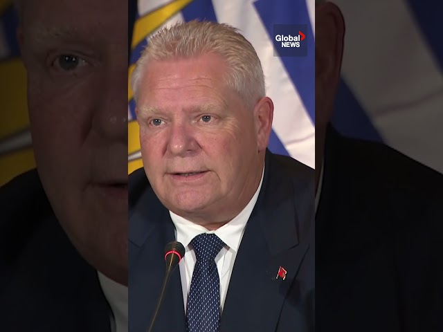 ⁣Doug Ford responds to Freeland resignation, says Canada must "project strength"