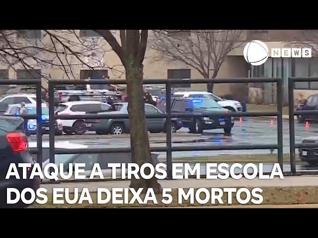 ⁣Ataque a tiros em escola nos EUA deixa cinco mortos