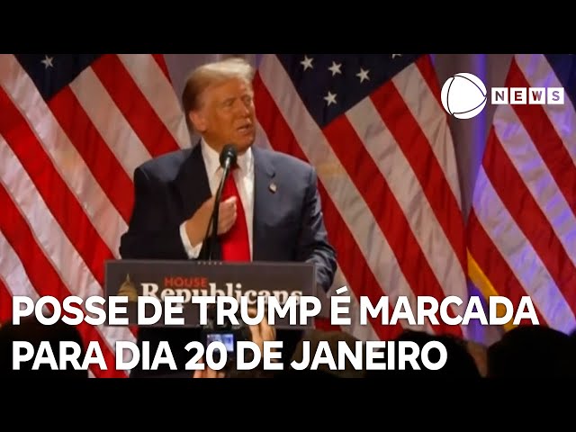 ⁣Posse de Donald Trump é marcada para o dia 20 de janeiro