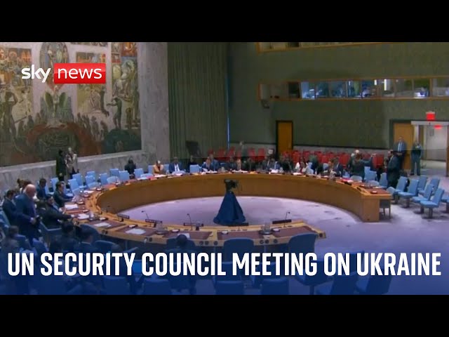 ⁣Watch live: UN Security council meet to discuss the situation in Ukraine