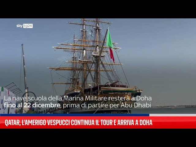 ⁣L'Amerigo Vespucci a Doha, 30esima tappa del tour mondiale