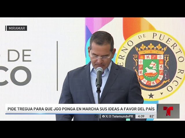 ⁣Gobernador pide tregua política para darle espacio a Jenniffer González