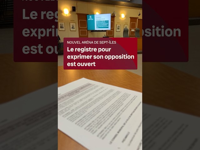 ⁣Aréna de Sept-Îles: le registre pour exprimer son opposition est ouvert | Vidéojournal