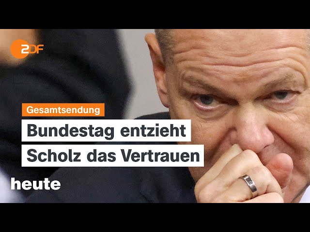 ⁣heute 19 Uhr vom 16.12.2024 Scholz verliert Vertrauensfrage, Zyklon "Chido", Sportler des 