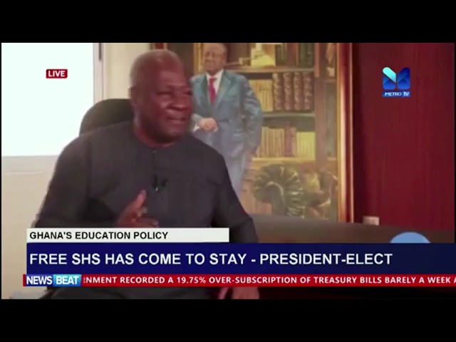 ⁣Free shs has come to stay ---President- Elect