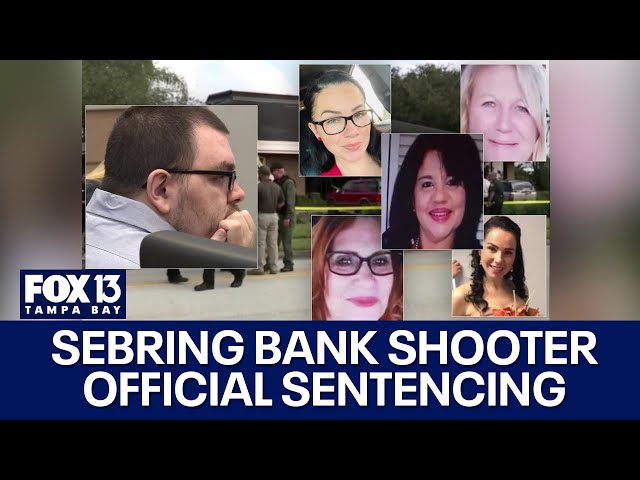 ⁣Sebring bank shooter's formal sentencing