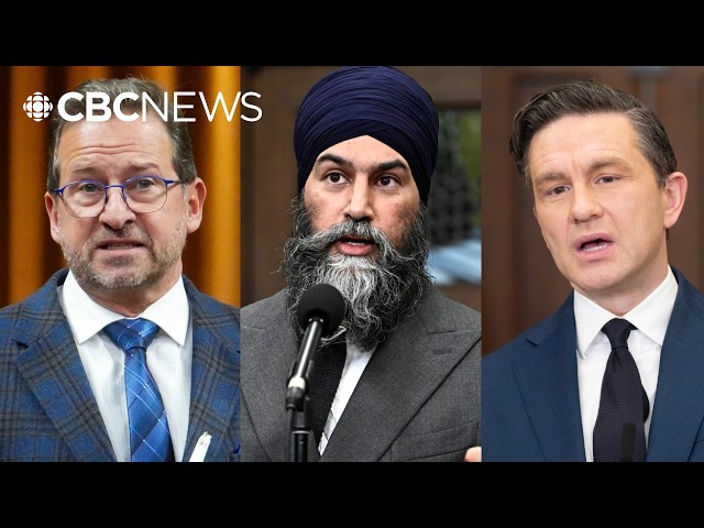 ⁣Poilievre, Singh, Blanchet call on Trudeau to step down after Freeland resigns