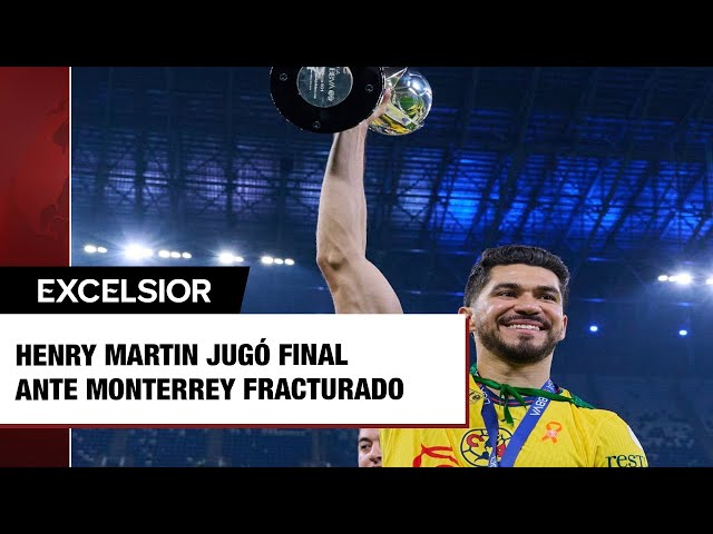 ⁣Henry Martin jugó Final ante Monterrey fracturado de una costilla