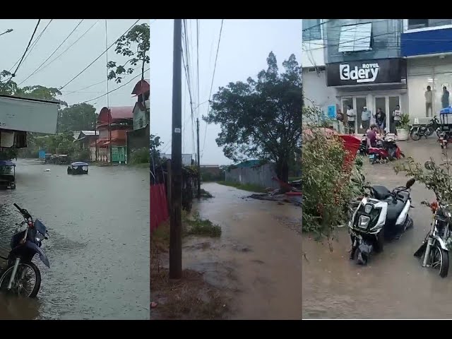 ⁣Pucallpa: Calles quedan totalmente inundadas tras lluvias torrenciales