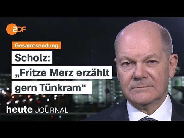 ⁣heute journal vom 16.12.2024 Scholz und Merz im Interview, EU-Außenminister zur Lage Syriens