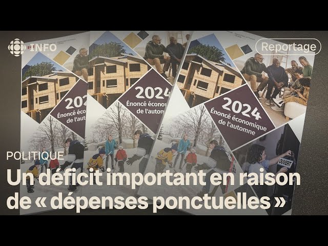 ⁣Énoncé économique : un déficit près de 22 milliards $ plus élevé que prévu