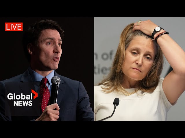 ⁣Trudeau speaks after Canada's Deputy PM Chrystia Freeland resigns | LIVE