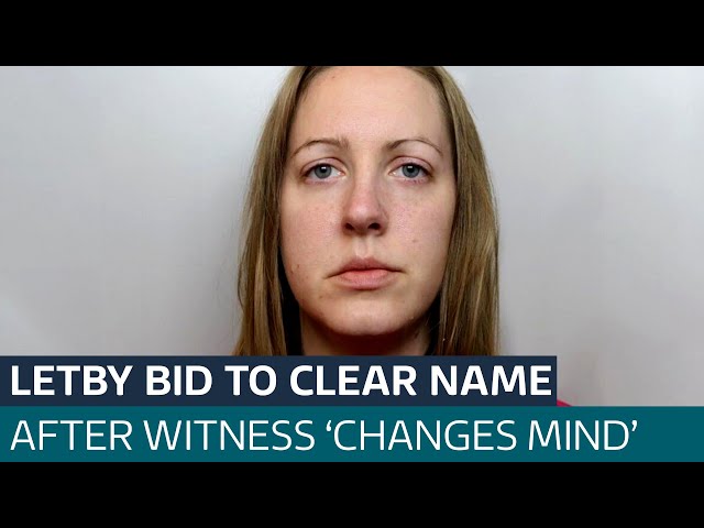 ⁣Child killer Lucy Letby launches bid to clear her name after witness 'changes his mind' | 