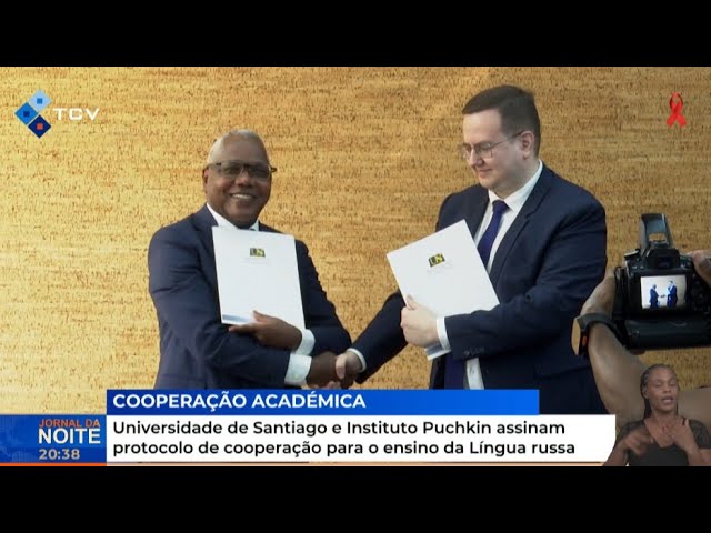 ⁣Universidade Santiago e Instituto Puchkin assinam protocolo cooperação para o ensino da Língua russa