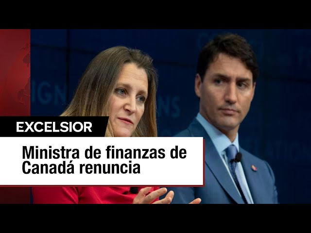 ⁣Renuncia de Chrystia Freeland sacude al gobierno de Justin Trudeau