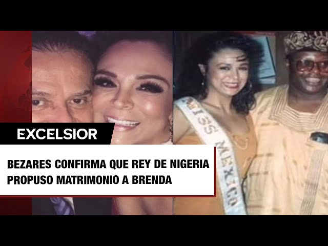 ⁣Mario Bezares confirma que rey de Nigeria sí le propuso matrimonio a Brenda Bezares