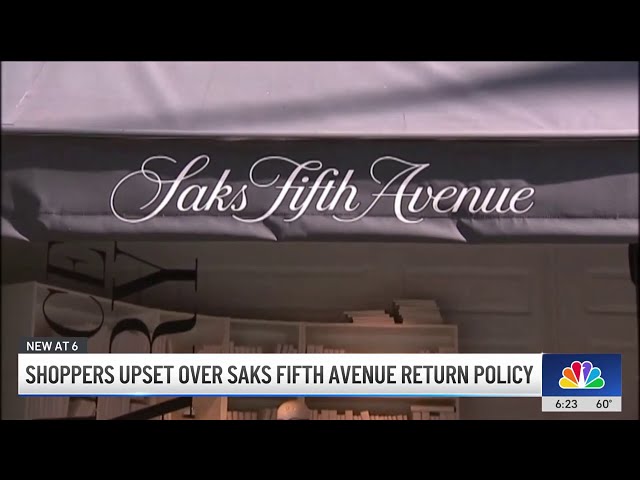 ⁣Shoppers accuse Saks Fifth Avenue of withholding their refunds