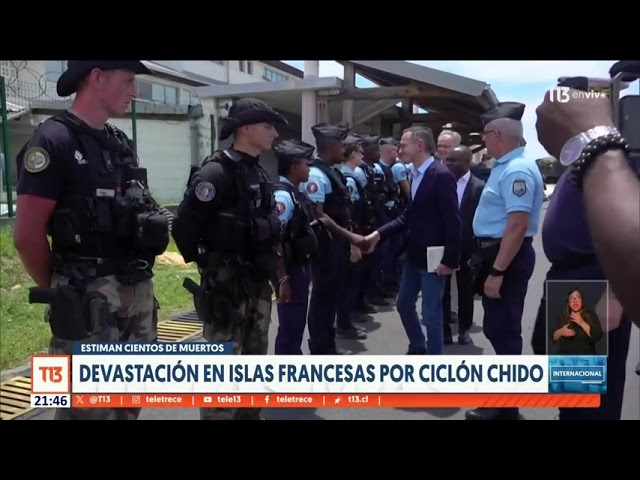 ⁣Devastación en islas francesas por Ciclón Chido