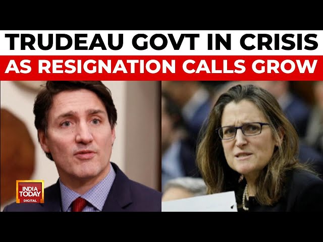 ⁣Canadian PM Trudeau Under Pressure as Finance Minister Quits and Opposition Calls for Resignation