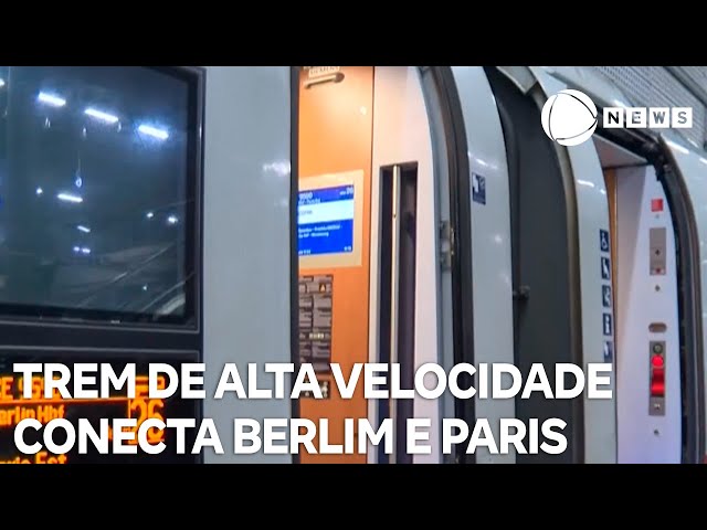 ⁣Trem de alta velocidade passa a conectar Berlim e Paris