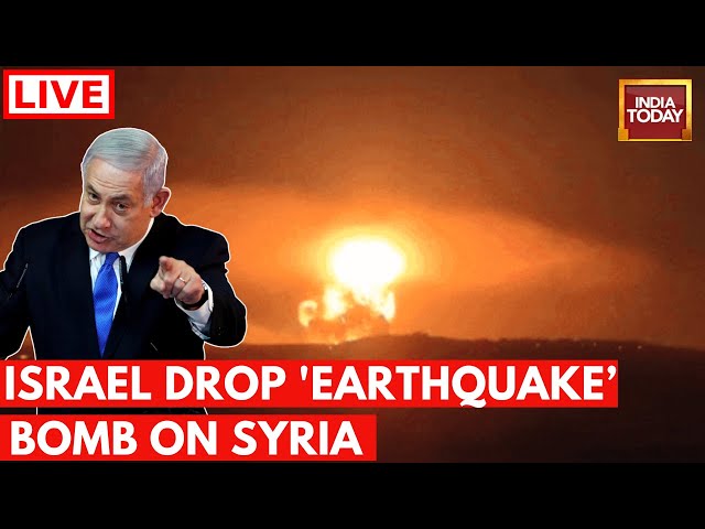 ⁣Israel Attack On Syria LIVE News: Israel Drops 'Earthquake Bomb' On Syria | Israel Syria W